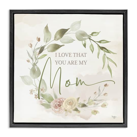Stupell Industries Mother's Day Rose Wreath Floater Framed Art